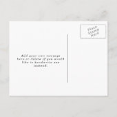 nouvelle fille faire-part de naissance photo carte (Dos)