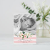 nouvelle fille faire-part de naissance photo carte (Debout devant)