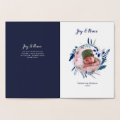 NOUVELLE FOIL argent Bébé PHOTO Faire-part de nais (Intérieur)