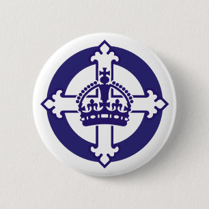 Nouvelle-France, l'Amerique du Nord Ronde Button 5,7 Cm