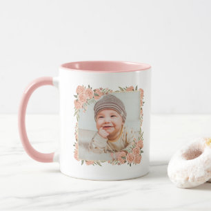Nouvelle Grand-mère Mugs Baby Photo Nom Meilleure 