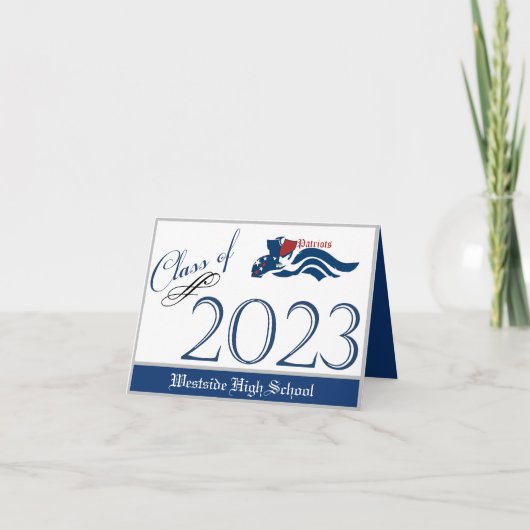 nouvelle Hanna Westside High School Faire-part pli (Devant)