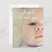 nouvelle invitation à bébé faire-part de naissance (Devant / Derrière)