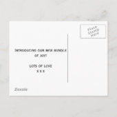 nouvelle invitation à bébé faire-part de naissance (Dos)