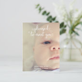 nouvelle invitation à bébé faire-part de naissance (Debout devant)