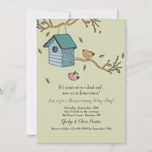 Nouvelle invitation à domicile (Devant)