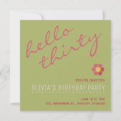 Nouvelle invitation à une fête d'anniversaire | Ca (Devant)
