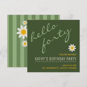 Nouvelle invitation à une fête d'anniversaire Ca