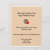 Nouvelle Invitation Appartement Personnaliser votr (Devant / Derrière)