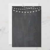 Nouvelle invitation clé de tableau craie pour une (Dos)