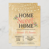 Nouvelle invitation de clé de maison chaleureuse D (Devant / Derrière)