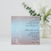 Nouvelle invitation de mariage bleu (Debout devant)