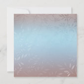 Nouvelle invitation de mariage bleu (Dos)