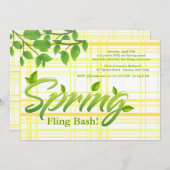 Nouvelle invitation de printemps (Devant / Derrière)