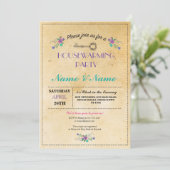 Nouvelle invitation florale clé douce pour une mai (Debout devant)