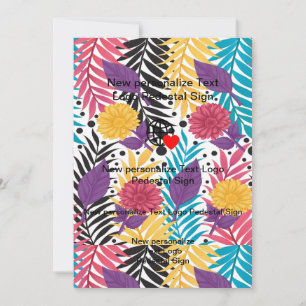 Nouvelle invitation plate personnalisez la vôtre