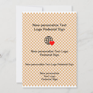 Nouvelle invitation plate personnalisez la vôtre