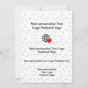 Nouvelle invitation plate personnalisez la vôtre
