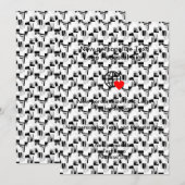 Nouvelle invitation plate personnalisez la vôtre (Devant / Derrière)