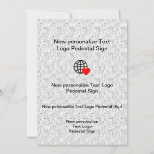 Nouvelle invitation plate personnalisez la vôtre