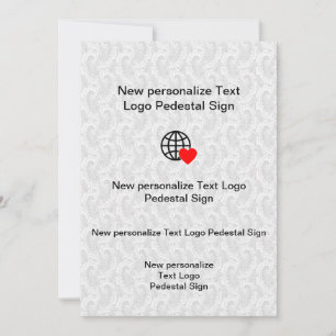 Nouvelle invitation plate personnalisez la vôtre