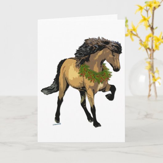 Nouvelle Kerstmis Kaart (Gele Bloem)