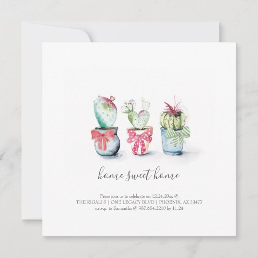 Nouvelle maison Amies Invitation pour les vacances (Devant)