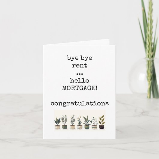 Nouvelle Maison, Amusante, Sarcastique, Carte de c (Devant)