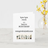 Nouvelle Maison, Amusante, Sarcastique, Carte de c (Fleur jaune)