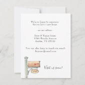 Nouvelle maison avec photo Moving faire-part Card (Dos)