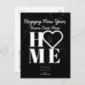 Nouvelle maison Bonne année Faire-part de déménage (Devant / Derrière)