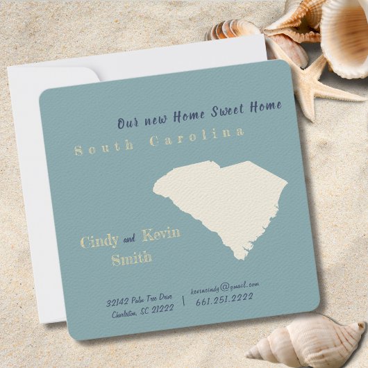 Nouvelle maison Carolina Moving Faire-part Card