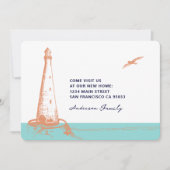 Nouvelle maison Carte de Faire-part marine moderne (Devant)