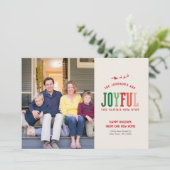 Nouvelle maison Carte photo de Noël Moving Faire-p (Debout devant)