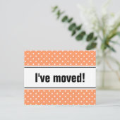 Nouvelle maison déménagement carte postale corail  (Debout devant)