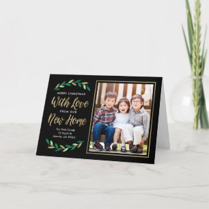 Nouvelle maison Déménagement Faire-part plié Carte