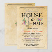 Nouvelle Maison Douce Maison Chauffage Invitation  (Devant / Derrière)