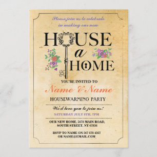 Nouvelle Maison Douce Maison Chauffage Invitation