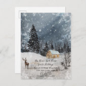 Nouvelle Maison Doux Foyer Carte Postale d'Adresse (Devant / Derrière)