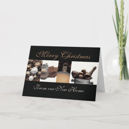Nouvelle maison faire-part Joyeux Noël (Devant)