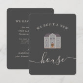 Nouvelle maison Faire-part personnalisée (Devant / Derrière)