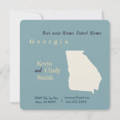 Nouvelle maison Géorgie Moving Faire-part Carte po (Devant)