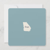 Nouvelle maison Géorgie Moving Faire-part Carte po (Dos)