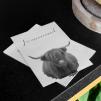 Nouvelle maison Moving Faire-part Highland Cow