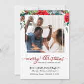 Nouvelle maison Noël Moving Faire-part Photo (Devant)