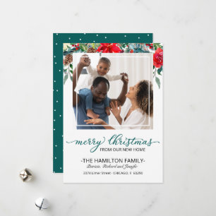 Nouvelle maison Noël Moving Faire-part Photo