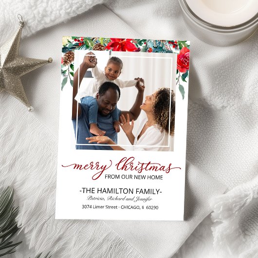 Nouvelle maison Noël Moving Faire-part Photo
