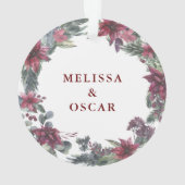 Nouvelle Maison Notre premier Noël Fête Florale (dos)