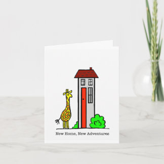 Nouvelle maison, nouvelle carte de girafe