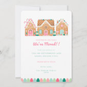 Nouvelle maison pain d'épices carte de Noël (Dos)